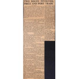 Two Issues Involved: Price and Port Trade
