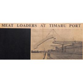 Meat Loaders At Timaru Port: Commissioning Of £350,000 All-Weather Equipment, Opening By Governor-General Sets Seal on Project