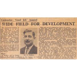 Contractor: 'Good Job' Assured, Wide Field For Development