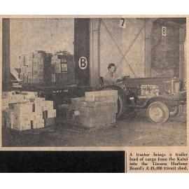 New Unloading System, First Cargo Moved Into Transit Shed