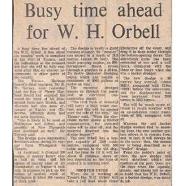Busy time ahead for W H Orbell