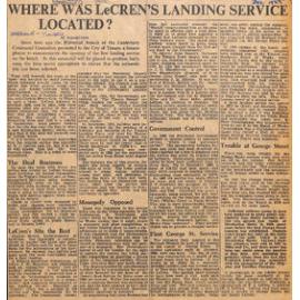 Where Was LeCren's Landing Service Located?