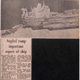 Angled ramp important aspect of ship