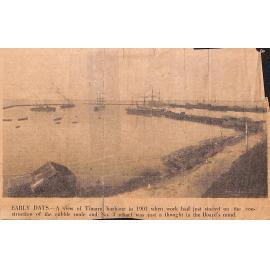 Timaru Harbour Last Phase Of Improvement Scheme, History Of Port Outlined