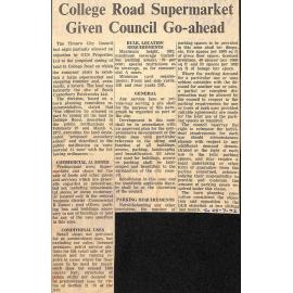 College Road Supermarket Given Council Go-ahead