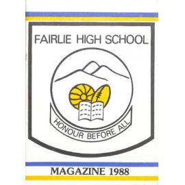 Fairlie High School magazine 1988