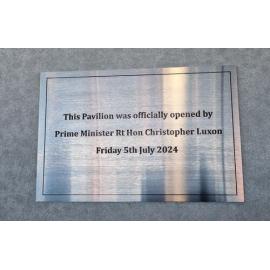 Fraser Park pavilion plaque