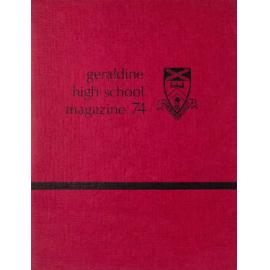 Geraldine High School magazine 1974