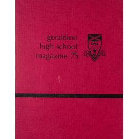 Geraldine High School magazine 1975