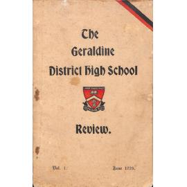 The Geraldine District High School Review 1926