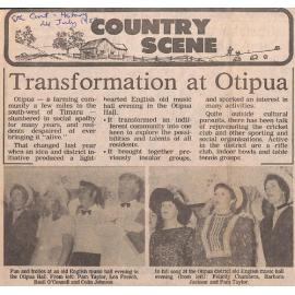 Country Scene: Transformation at Otipua
