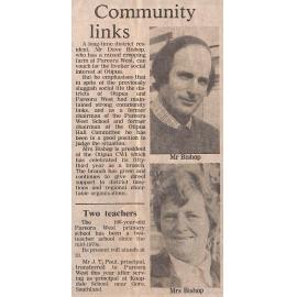 Community links / Two teachers