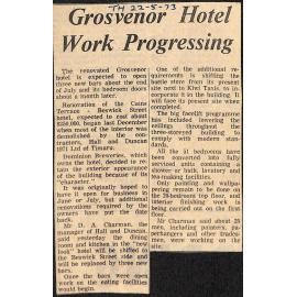 Grosvenor Hotel Work Progressing