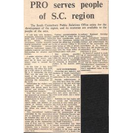 PRO serves people of SC region