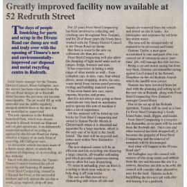 Greatly improved facility now at 52 Redruth Street