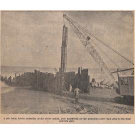 Permanent repairs to sewer outfall nearing completion