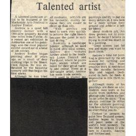 Talented artist Andrew Trotter