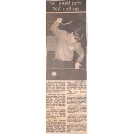 SC pupil gets the NZ call-up