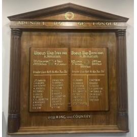 Arundel Roll of Honour board