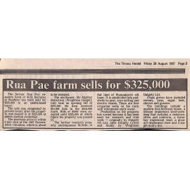 Rua Pae farm sells for $325,000