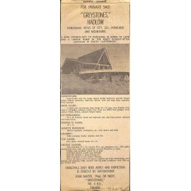 Real Estate Advertisement for Greystones Hadlow