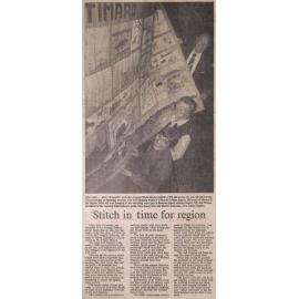 Stitch in time for region