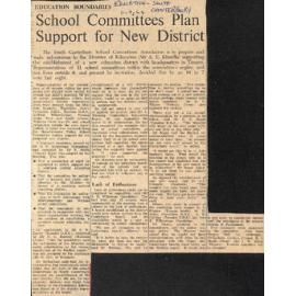 Education Boundaries: School Committees Plan Support for New District