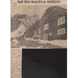 Ball Hut demolition imminent
