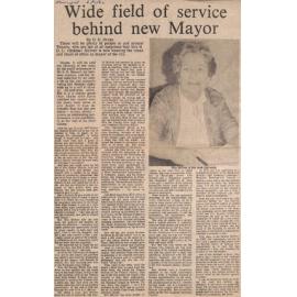 Wide field of service behind new mayor