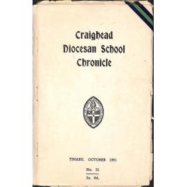 Craighead Diocesan School Chronicle no. 31 1951