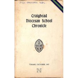 Craighead Diocesan School Chronicle no. 27 1947