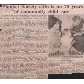 Plunket Society reflects on 75 years of community child care