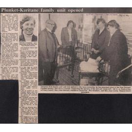 Plunket-Karitane family unit opened
