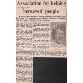 Association for helping bereaved people