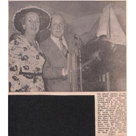 The official opening of the new Senior Citizens' Welfare Council social centre