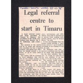 Legal referral centre to start in Timaru