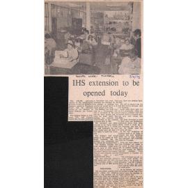 IHS extension to be opened today