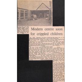 Modern centre soon for crippled children