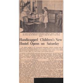 Handicapped Children's New Hostel Opens on Saturday