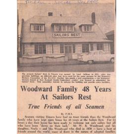 Woodward Family 48 Years At Sailors Rest, True Friends of all Seamen