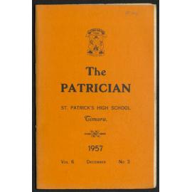 The Patrician: St Patrick's High School Timaru 1957 Vol. 6 No.3