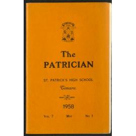 The Patrician: St Patrick's High School Timaru 1958 Vol. 7 No.1