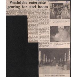 Washdyke enterprise gearing for steel boom