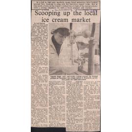 Scooping up the  local ice cream market