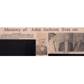 Memory of John Jackson lives on