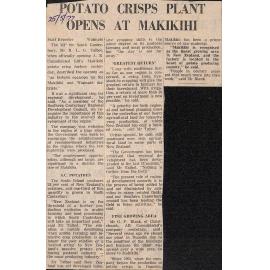 Potato crisp plant opens at Makikihi