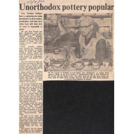 Unorthodox pottery popular