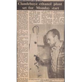 Clandeboye ethanol plant set for Monday start