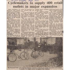 Cyclemakers to supply 400 retail outlets in major expansion