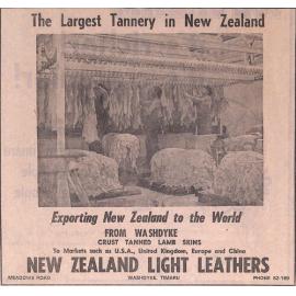 The largest tannery in New Zealand